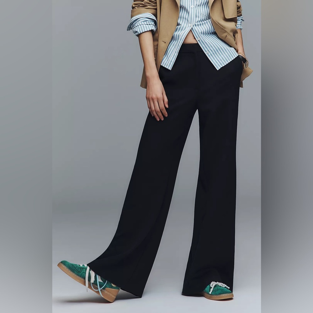 NWT! Anthropologie Maeve Flat-Front Trousers - Multiple 🫖